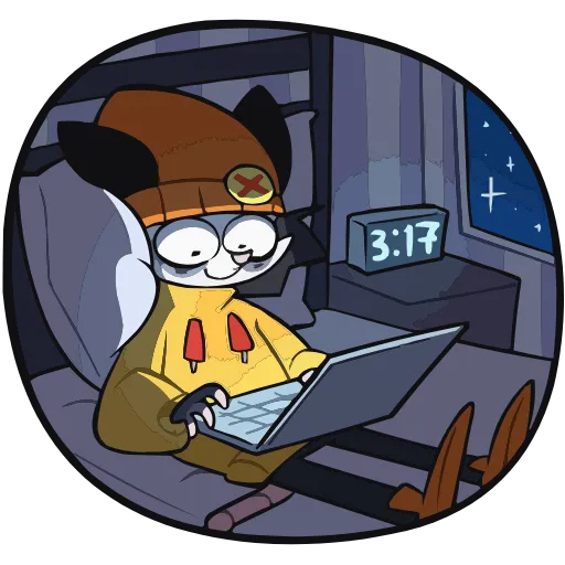 🤩 Эмодзи «Опоссум Чак» для Telegram