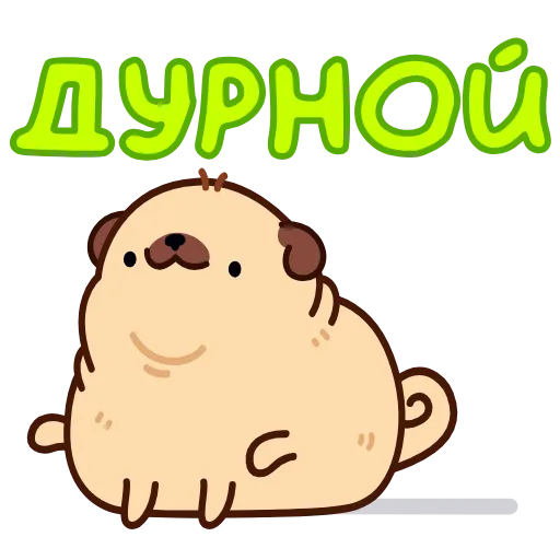 Эмодзи «Мопс Пельмень» для Telegram