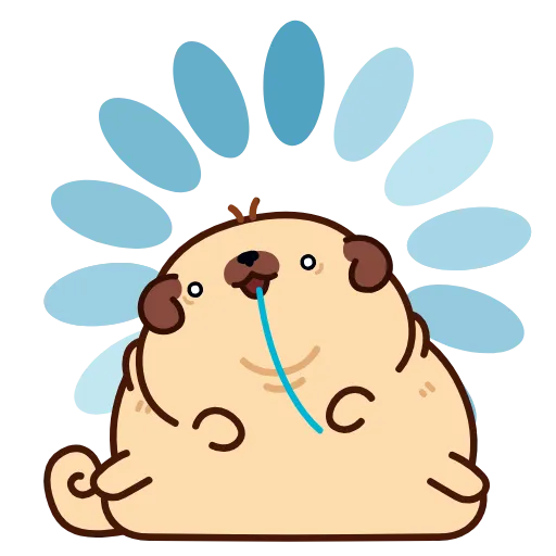 Эмодзи «Мопс Пельмень» для Telegram