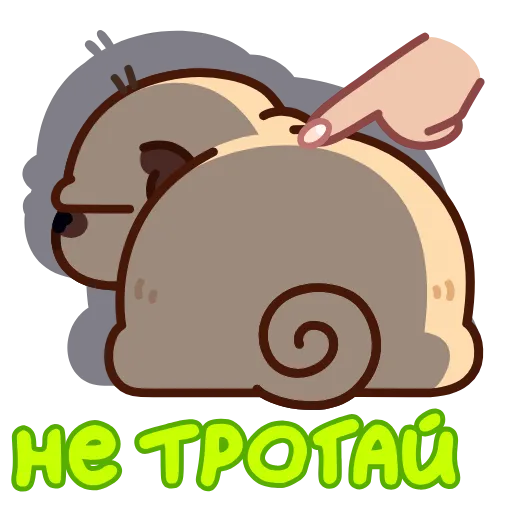 Эмодзи «Мопс Пельмень» для Telegram