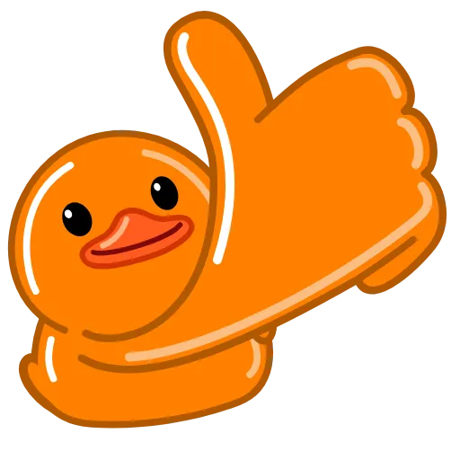 👍 Стикер «Orange Duck» для Telegram