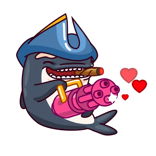 ❤️ Эмодзи «Orca88 The Pirate» для Telegram