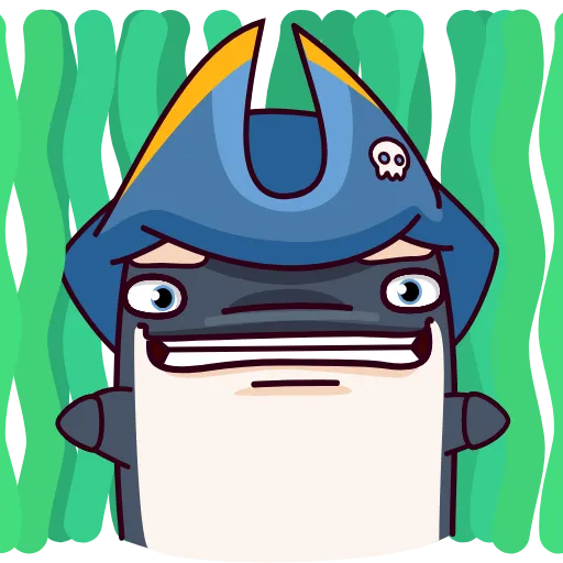 😶 Эмодзи «Orca88 The Pirate» для Telegram