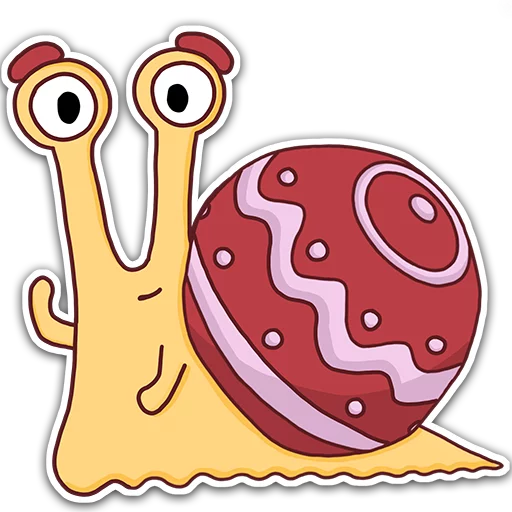 Стикерпак Oscar the snail для Telegram — скачать