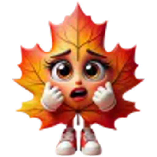 🤩 Эмодзи «Осенний шрифт» для Telegram