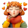 😘 Эмодзи «осень 4 🍁» для Telegram