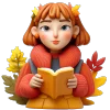 📖 Эмодзи «осень 4 🍁» для Telegram