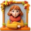 🌨 Эмодзи «осень 4 🍁» для Telegram
