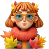 😎 Эмодзи «осень 4 🍁» для Telegram