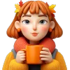 ☕️ Эмодзи «осень 4 🍁» для Telegram
