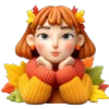 😊 Эмодзи «осень 4 🍁» для Telegram