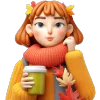 ☕️ Эмодзи «осень 4 🍁» для Telegram