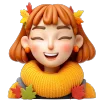 😄 Эмодзи «осень 4 🍁» для Telegram