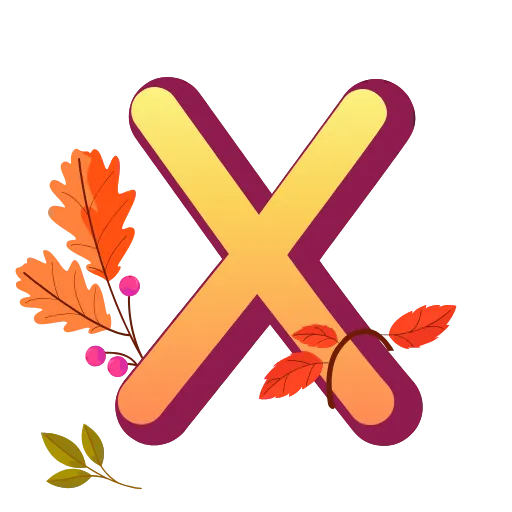 🔠 Эмодзи «осень 6 🍁» для Telegram