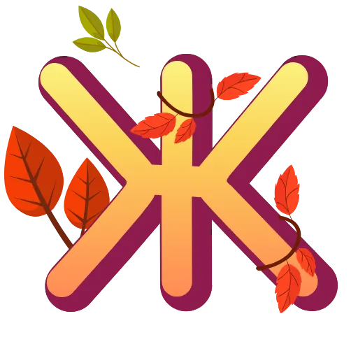 🔠 Эмодзи «осень 6 🍁» для Telegram