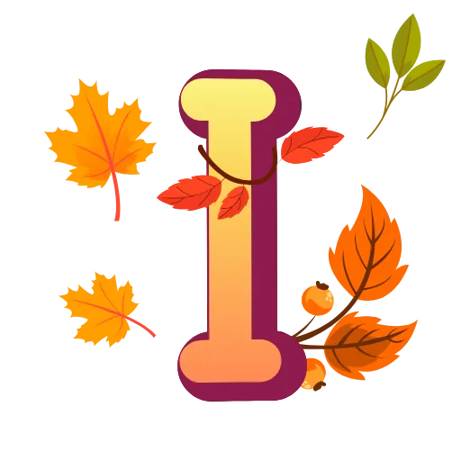 🔠 Эмодзи «осень 6 🍁» для Telegram
