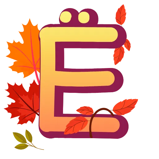 🔠 Эмодзи «осень 6 🍁» для Telegram