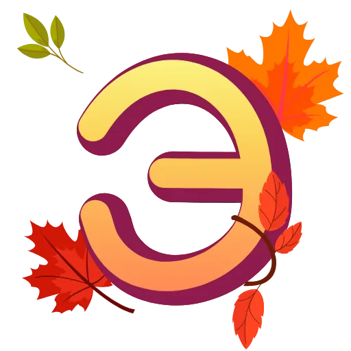 🔠 Эмодзи «осень 6 🍁» для Telegram
