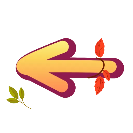 ⬅️ Эмодзи «осень 6 🍁» для Telegram