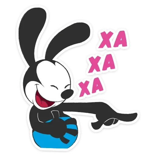 😂 Стикер «Кролик Освальд» для Telegram