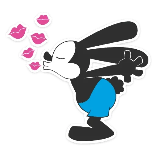 😘 Стикер «Кролик Освальд» для Telegram