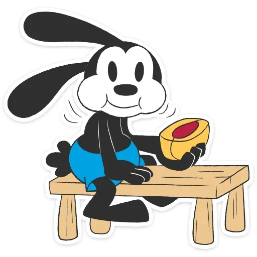 🍑 Стикер «Кролик Освальд» для Telegram