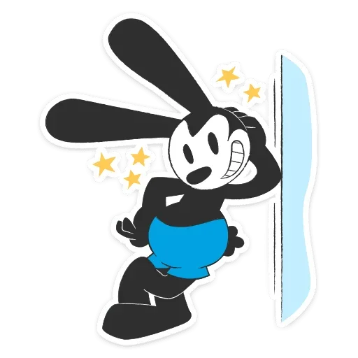 😉 Стикер «Кролик Освальд» для Telegram