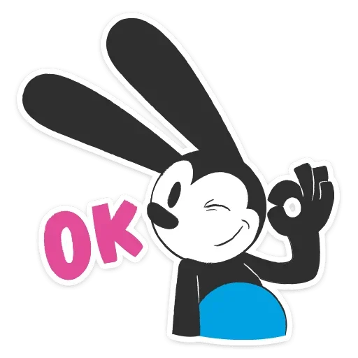👌 Стикер «Кролик Освальд» для Telegram