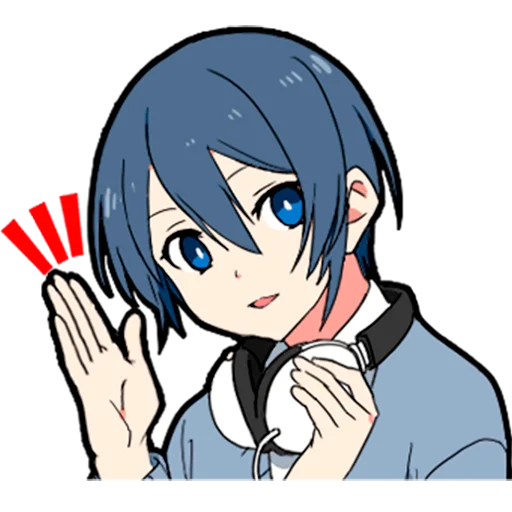 Стикерпак Отаку тян Otaku chan для Telegram — скачать