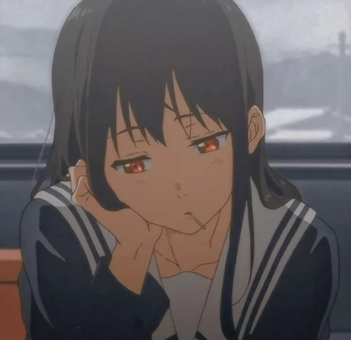 😟 Стикер «Anime otashii 2» для Telegram