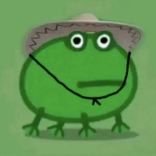 🤠 Стикер «смішні лягушькі» для Telegram