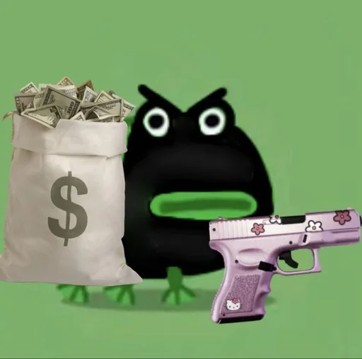 👺 Стикер «смішні лягушькі» для Telegram