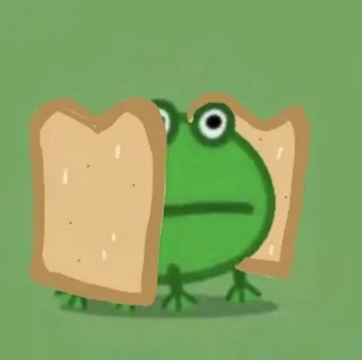 🥪 Стикер «смішні лягушькі» для Telegram