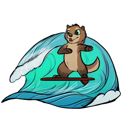 🏄 Стикер «Otterpack» для Telegram
