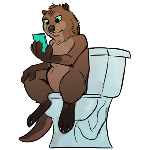🚽 Стикер «Otterpack» для Telegram