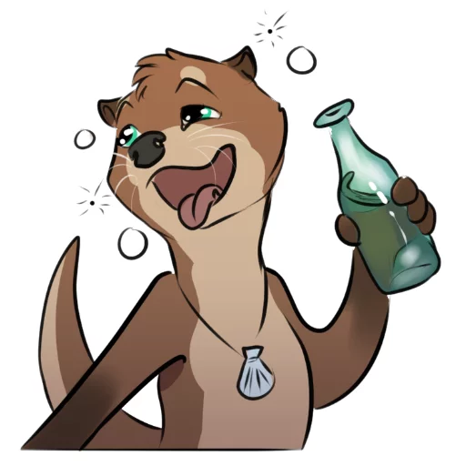 🍻 Стикер «Otterpack» для Telegram