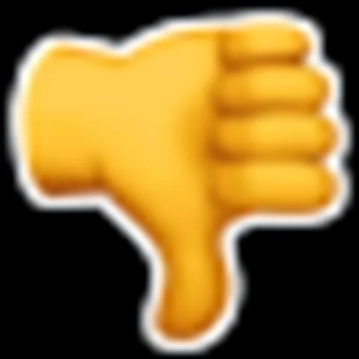 👎 Стикер «Ответы/Нет негативу» для Telegram