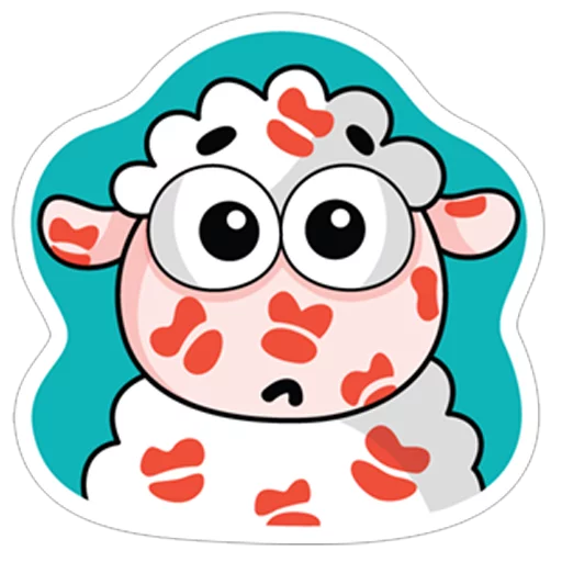 😊 Стикер «Овечка Лана» для Telegram