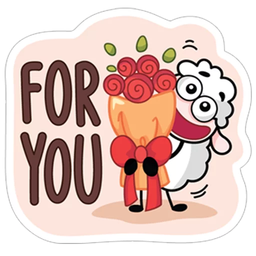 😊 Стикер «Овечка Лана» для Telegram