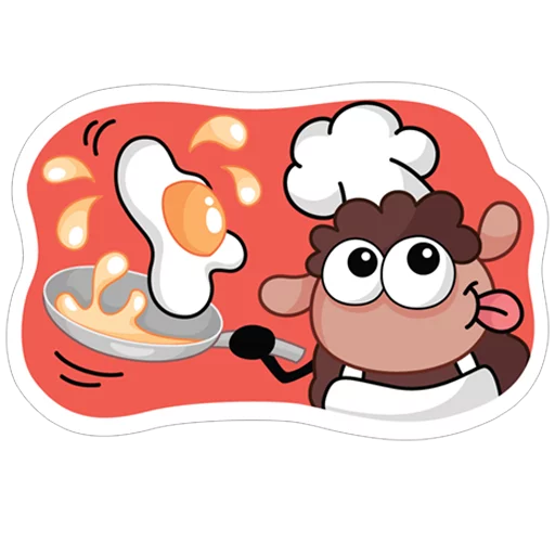 😊 Стикер «Овечка Лана» для Telegram