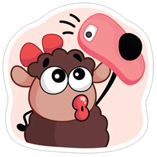 😊 Стикер «Овечка Лана» для Telegram