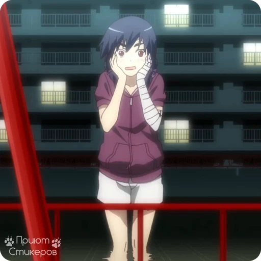 😱 Стикер «Owarimonogatari p1» для Telegram