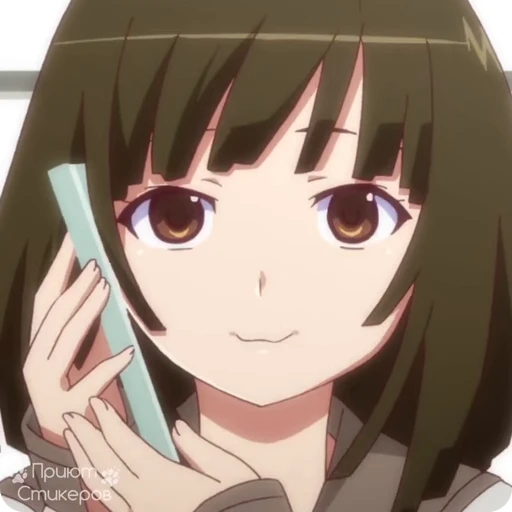 📱 Стикер «Owarimonogatari p1» для Telegram