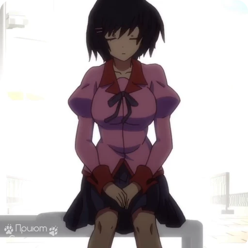 😑 Стикер «Owarimonogatari p1» для Telegram