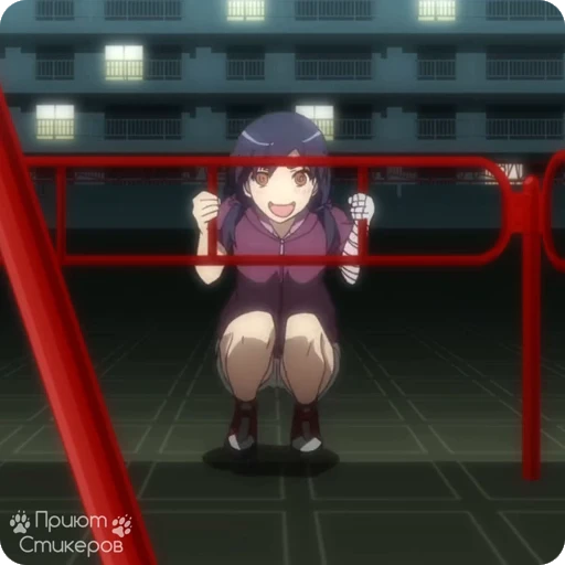 🤣 Стикер «Owarimonogatari p1» для Telegram