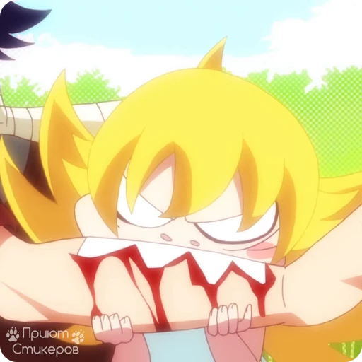 👿 Стикер «Owarimonogatari p1» для Telegram