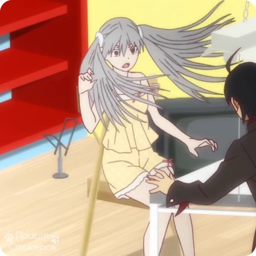 😳 Стикер «Owarimonogatari p1» для Telegram