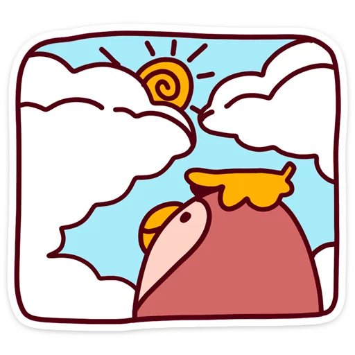 🌥 Стикер «Совосень» для Telegram