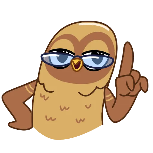 🙅‍♂️ Стикер «Совенок Валера» для Telegram