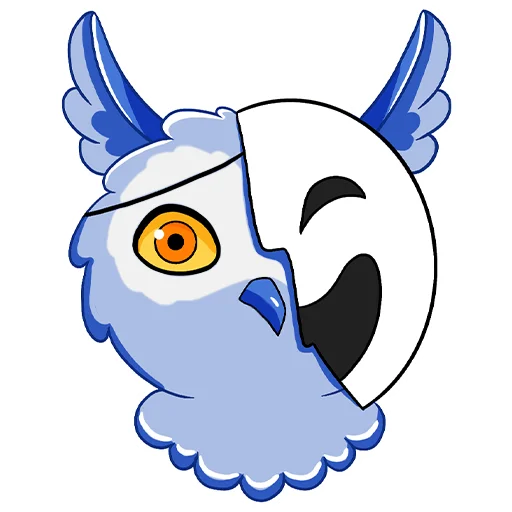 👺 Стикер «Owl Madness» для Telegram